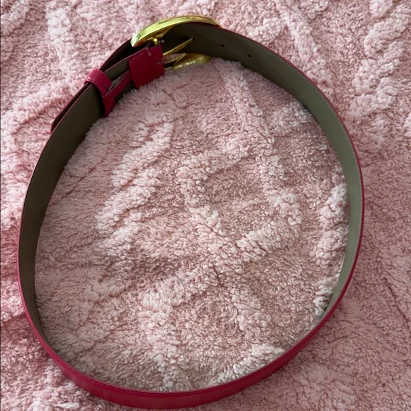 Liz Claiborne Fuchsia Belt with Gold-Tone Buckle - Picture 7 of 9